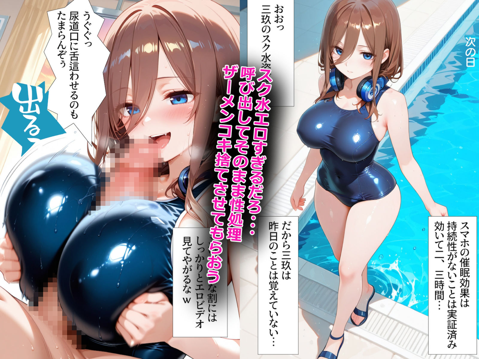 催〇アプリ開発されたカラダ抗えない快楽ボテ腹追加ver-三玖編- 五等分シリーズ第二弾 画像3