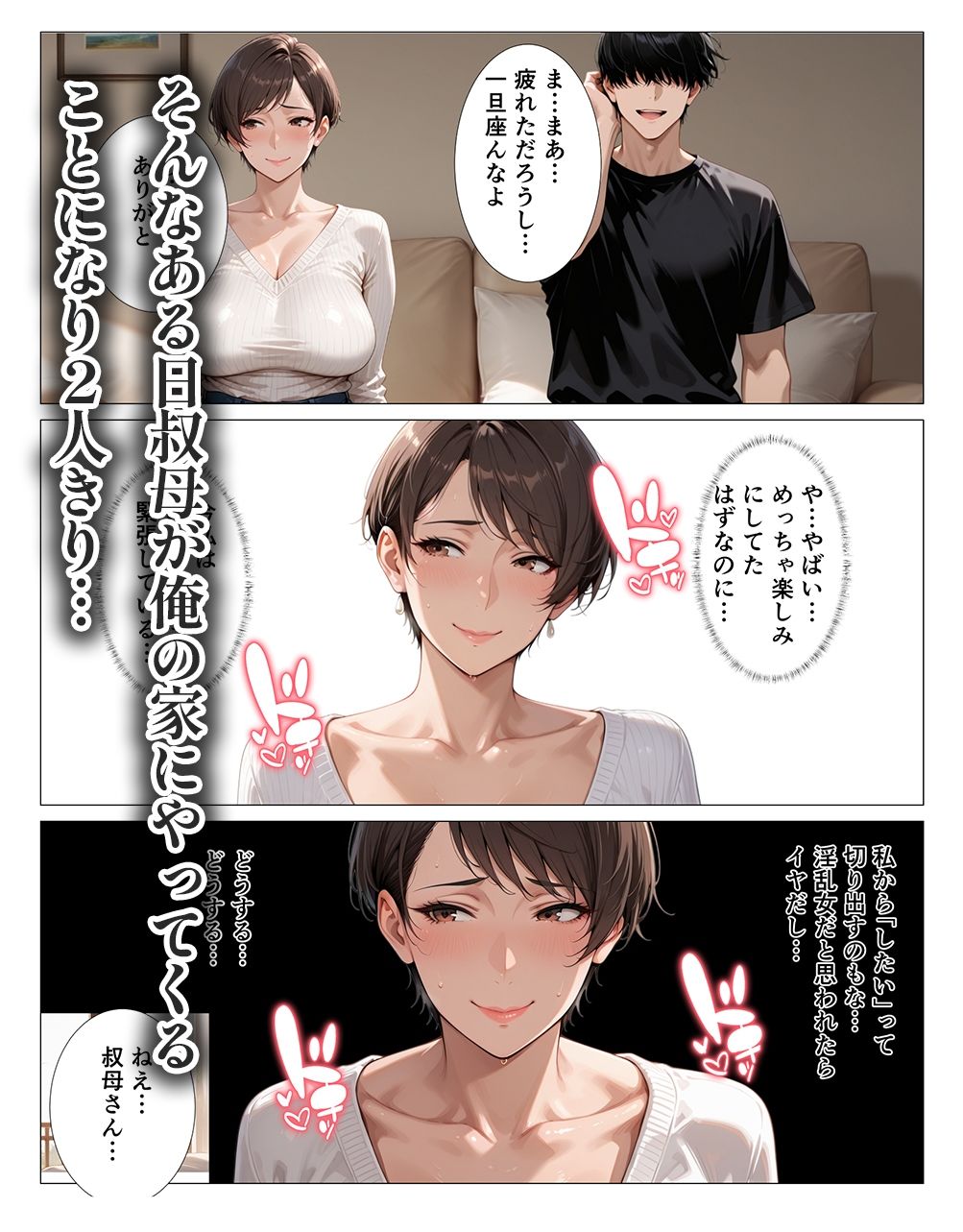 汗でピタピタになったタンクトップ越しに叔母さんの爆乳揉んだら中出しHさせてくれた2 ー潮吹き編ー 画像3