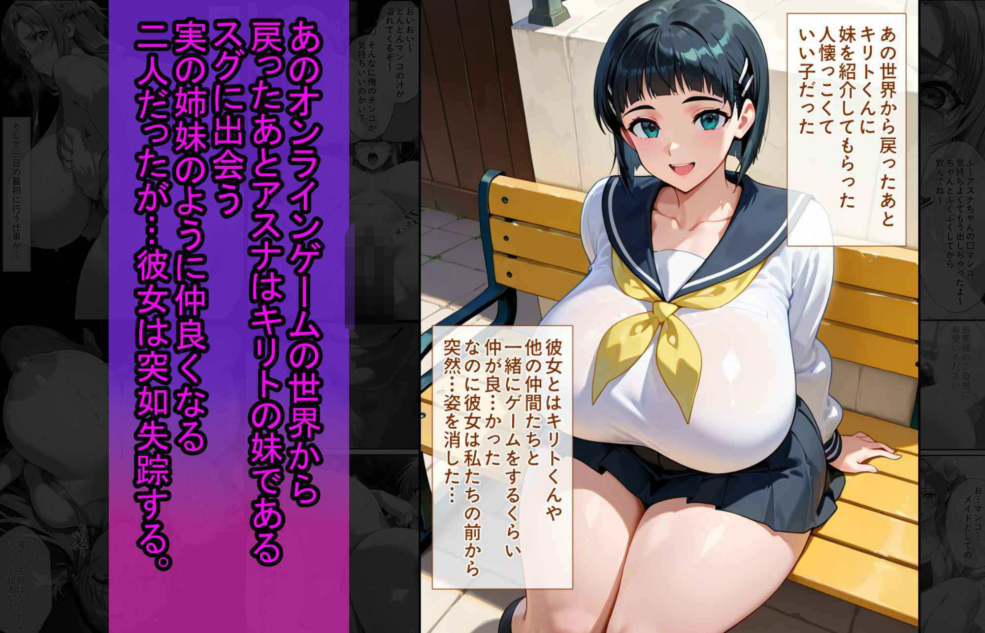 爆乳J●  アスナちゃんが巨根おじさんに寝取られる  話3 画像3