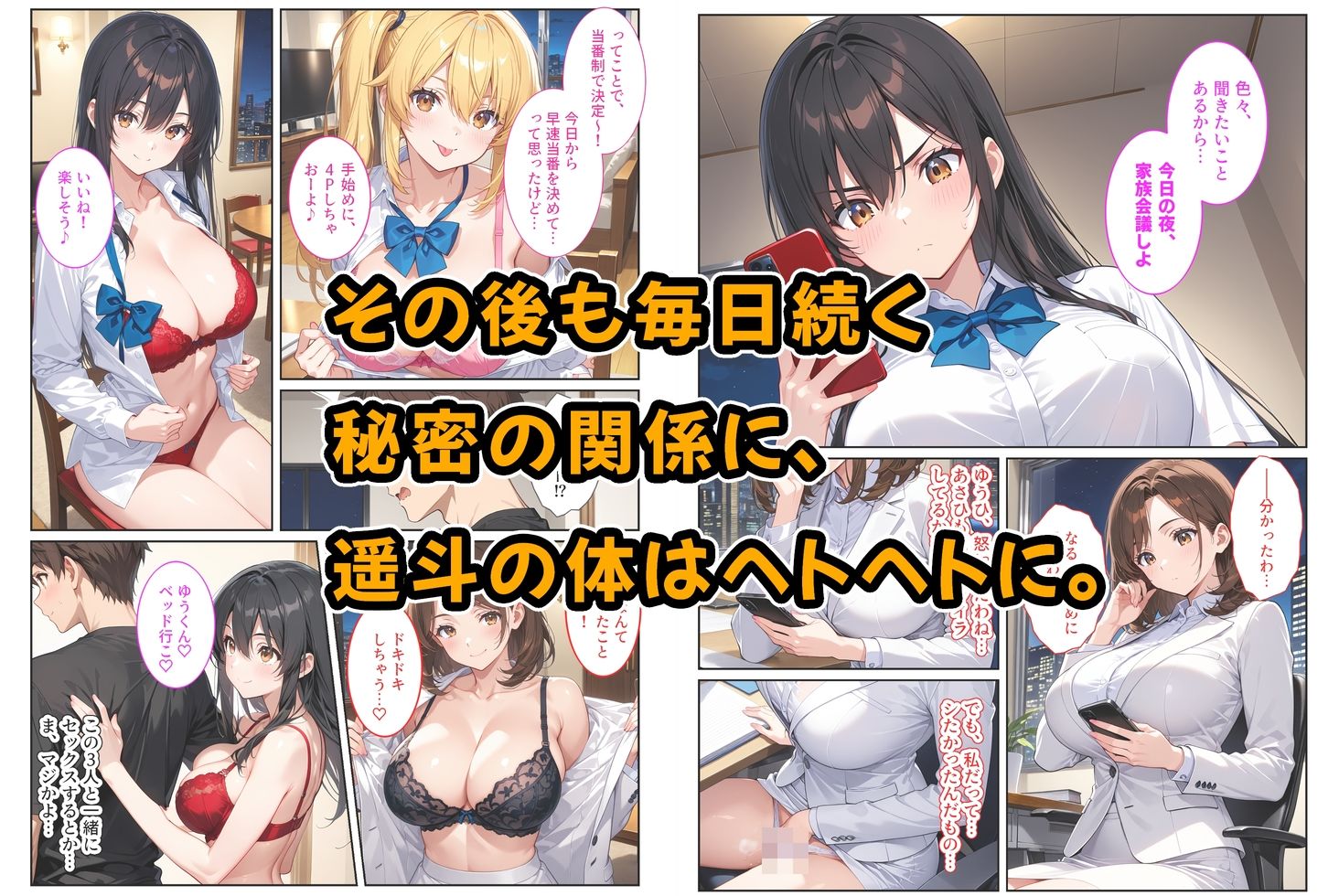 養子になったら爆乳義母と双子義妹に誘惑されて中出しセックスしています！～母娘ハーレム編～ 画像7
